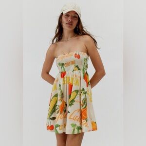 BDG Juliana Smocked Mini Strapless Dress- Urban Outfitters